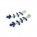 Blue Stone Leaf Earrings